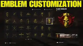 Call of Duty Vanguard Emblem Customization.Yellow Clan Tag - Calling Card Frames