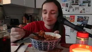 My Grandpa's Pasta Recipe ~ ASMR Eating While It Gets Dark ~ Soft Spoken