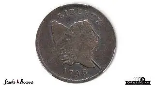 1796 Liberty Cap Half Cent. C-2. Rarity-4+. With Pole. VF-30 (PCGS).