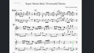 Super Mario Bros. Overworld Theme - Sheet Music