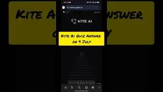 Kite AI Quiz Answer on 9 July | Kite AI Daily Quiz New Update #quiz #kiteai #crypto
