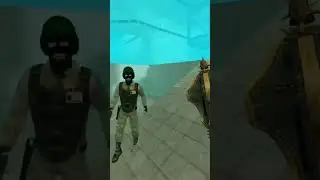 he walking and run on underwater 😁 #halflife #shorts