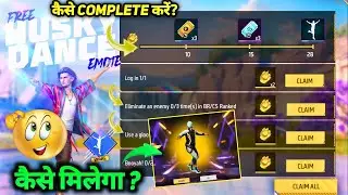 FREE EMOTE KAISE MILEGA | HUSKY DANCE EMOTE EVENT MISSION KAISE COMPLETE KAREN | FREE FIRE NEW EVENT