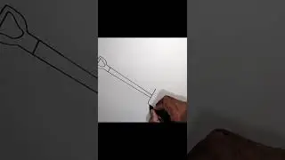 How to draw gardening fork #shortvideo #shorts #speeddrawing #drawingtutorial