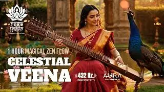 Celestial & Magical Veena for Deep Zen & Soft Meditative Music for Inner Peace & Aura Cleansing