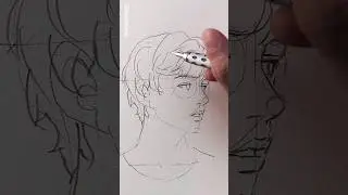 Sketching with Mechanical Pencil (Pentel graphgear 1000) / ASMR