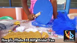 How to make a 360° bridal hand fan