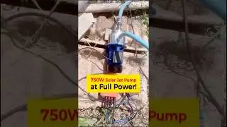 750W Solar Jet Pump at Full Power!