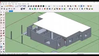 3d House Modling in sketchup Part 3 How to create Ground Floor Slab in Hindi/Urdu