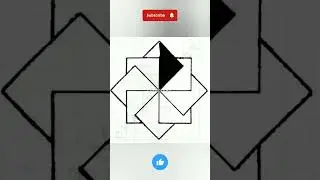 💥How To Draw A Easy Geometric Pattern Design For Beginners | Geometric Patterns |💥 #Shorts
