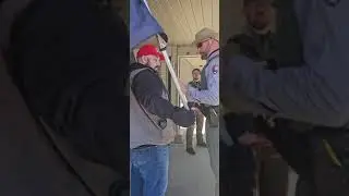 National Park Ranger tries to stop MAGA Protestor - FAILS