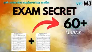 M3 study secret  | M3 vtu exam tips | how to score more marks in vtu m3 | 21MAT31