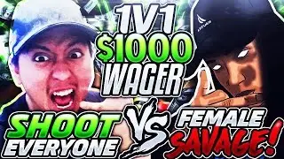 $1,000 BET VS GIRL GAMER | MOST EXPENSIVE WAGER ON NBA 2K17 GONE WRONG !!! 😱😱😱😱
