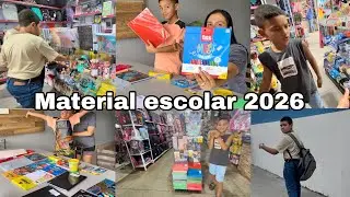 VLOG MATERIAL ESCOLAR 2026 + primeiro dia de aula na escola nova💕Glaucia Moura 