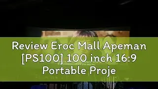 Review Eroc Mall Apeman [PS100] 100 inch 16:9 Portable Projector Screen Wall Mounted for Projector