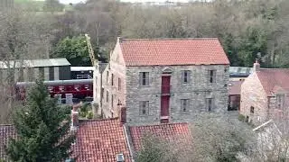 (Special) Cliff Top View of the Pickering Station Also Showing The BR Class 08 Shunter