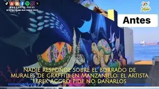 Nadie responde sobre el borrado de murales  en Manzanillo; el artista Ferek Aggro pide no da&ntilde;arlos