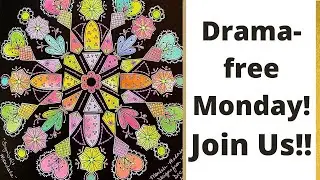 LIVE! - Drama-free Monday and Mandala Madness Cards!! - InterNational Drama-free DAy! with Barb