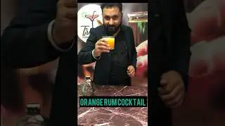 Orange Rum Cocktail #orangejuice #rum #oldmonk #youtubeshorts #trending #cocktail #trendycocktails