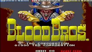 Blood Bros. Complete Playthrough -  TAD Corporation (1990) | Classic Western Shooter Arcade Game