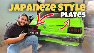 Japeneze style Number plates 🥹 | Toyota startlet Drift build Modifications ❤️ ep#12
