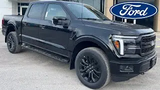 2025 Ford F-150 Lariat 501A 5.0L V8 Engine w/ Black Appearance Package & Twin Panel Moonroof