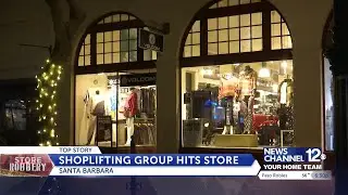 Shoplifting at downtown Santa Barbara clothing store
