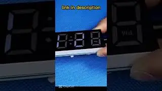 Diy multicolor led temperature clock kit - Shorts