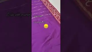 Tanjore painting saree on sale |RanshuArtNest|