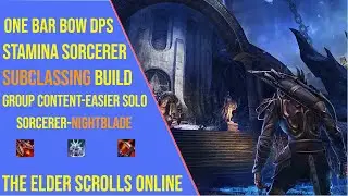 Best One Bar Stamina Sorcerer DPS Bow Build for ESO Update 48 - Subclassing Build