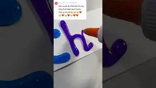Glittering Masterpiece 😍 Name Lettering, #shorts , #shortsviral , #ytshorts