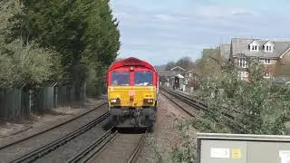 Class 66 (66149) at Horley Station