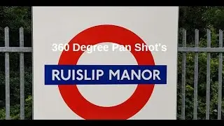360 Degree Pan Shot's of Ruislip Manor Underground Station on the Metropolitan Line  on 21/06/20
