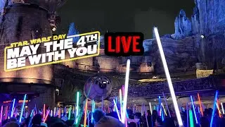 🔴[Live] Star Wars Nite May The 4Th Walkthrough at Disneyland With Epic Characters #livestream #irl