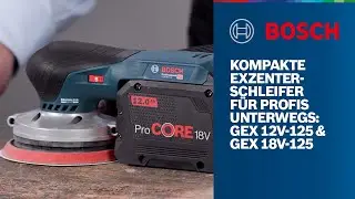 Kompakte Exzenterschleifer für Profis unterwegs: GEX 12V-125 & GEX 18V-125
