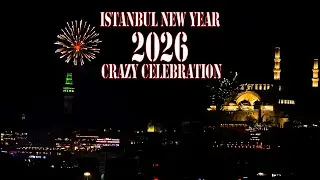 Istanbul New Year 2026 Celebration 🎆Free to Use Footage (4K)سال نو میلادی ۲۰۲۶ مبارک