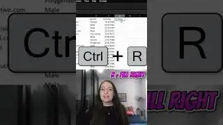 Ctrl + R // Excel Hot-Keys A-Z #shorts