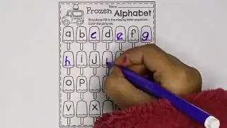 small abc alphabets missing letters writing practice, learning abc with interesting activity for kid