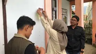 PANTARLIH DESA KOTO MAJIDIN LAKUKAN COCLIT DATA PEMILIH  KE RUMAH PENDUDUK.