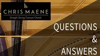 Questions and Answers on the Chris Maene Straight Strung Grand Piano - English subtitles