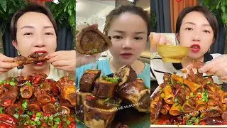 MUKBANG ASMR Eating roasted big bone marrow so yummy