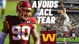 Washington Football Team TE Logan Thomas Avoids ACL Tear! Montez Sweat + Landon Collins Back!