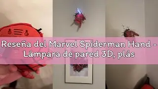 Rese&ntilde;a del Marvel Spiderman Hand - L&aacute;mpara de pared 3D, pl&aacute;stico