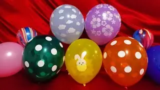 FUN BUNNY SPRING BALLOONS POP!!!!