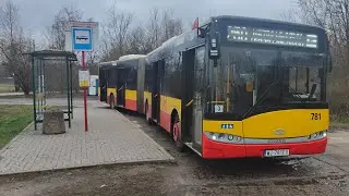 Linia 250 p. Cm.Północny Brama Zach. - Solaris Urbino 18 III #781 ( KM Łomianki ) ⏩ Metro Młociny