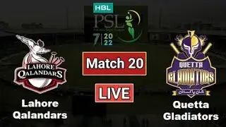 🔴PTV Sports Live PSL Live Streaming HBL PSL Live Match Lahore Qalandars Vs Quetta Gladiator PSL Live