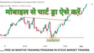 trading practice in  tradingview mobile app #tradinginhindi