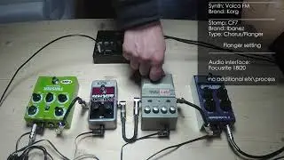 Korg Volca FM flanger pedals shootout. Twister, Neo Mistress, FC7, Thunderstorm