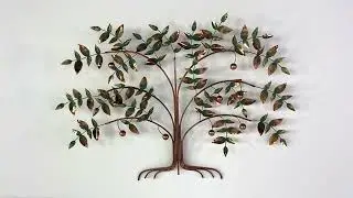 Curtis Jere Mid Century Tree of Life Brass Wall Sculpture