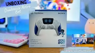 DualSense Astro Bot PS5 &mdash; Unboxing &Uacute;NICO + Vale o Pre&ccedil;o? 😱